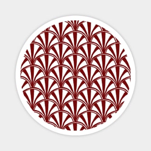 Scallop - red and white Magnet